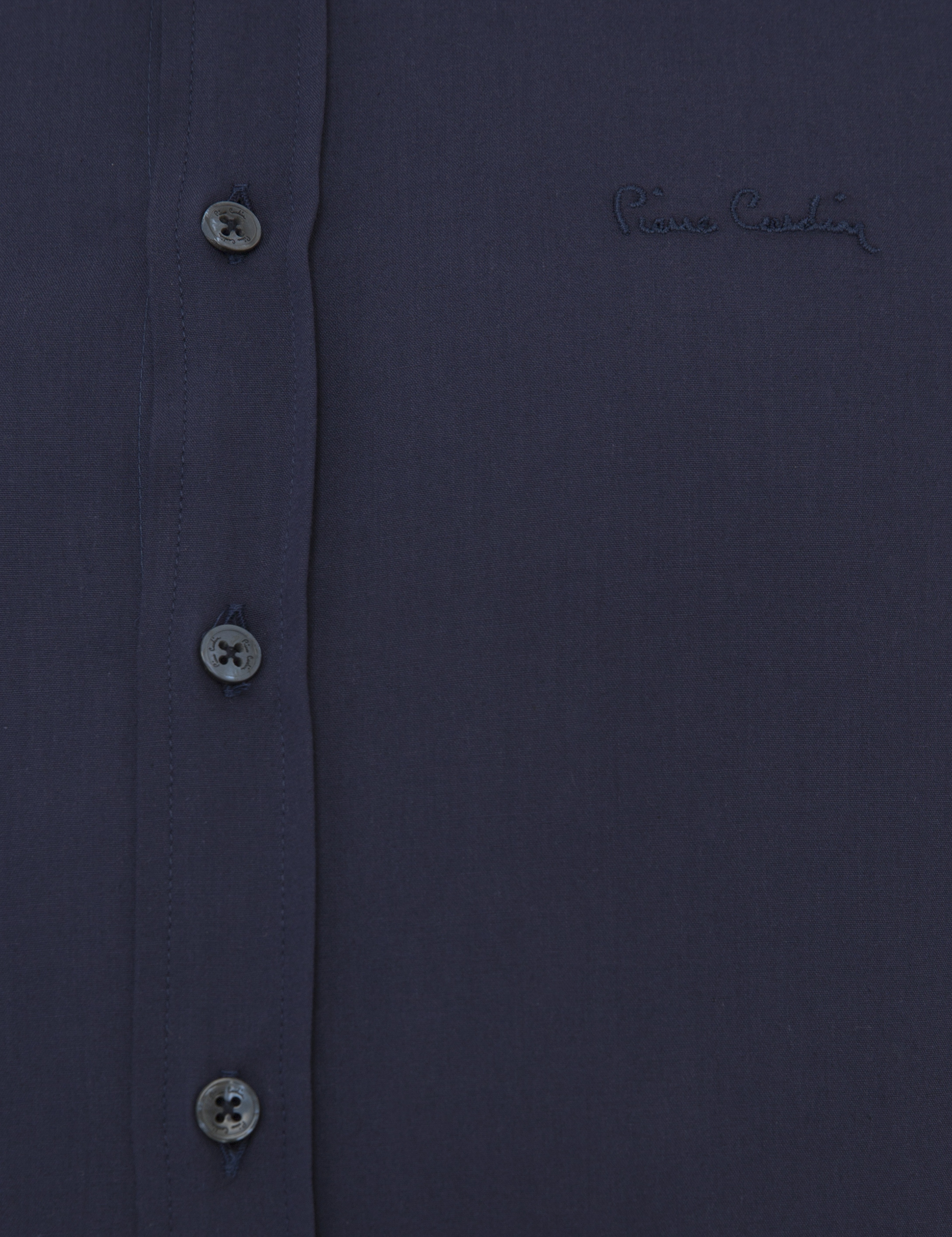 Lacivert Slim Fit Uzun Kollu Basic Gömlek - Image 5