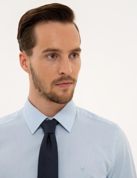 Açık Mavi Slim Fit Uzun Kollu Gömlek - 50227070007