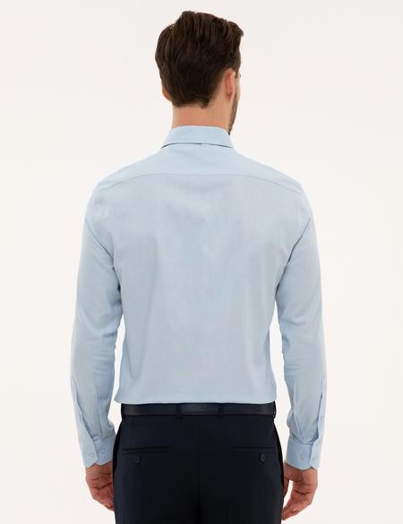 Açık Mavi Slim Fit Uzun Kollu Gömlek - 50227070007