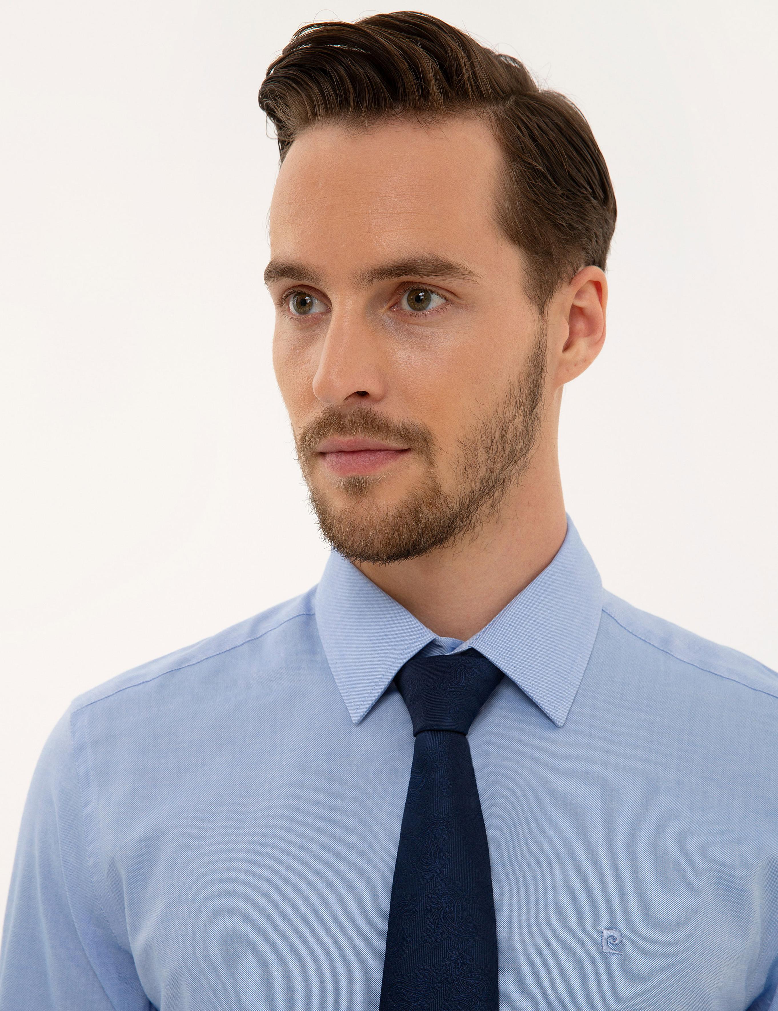 Mavi Slim Fit Uzun Kollu Gömlek