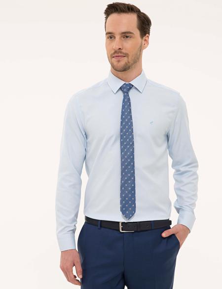 Açık Mavi Slim Fit Gömlek - 50227370012