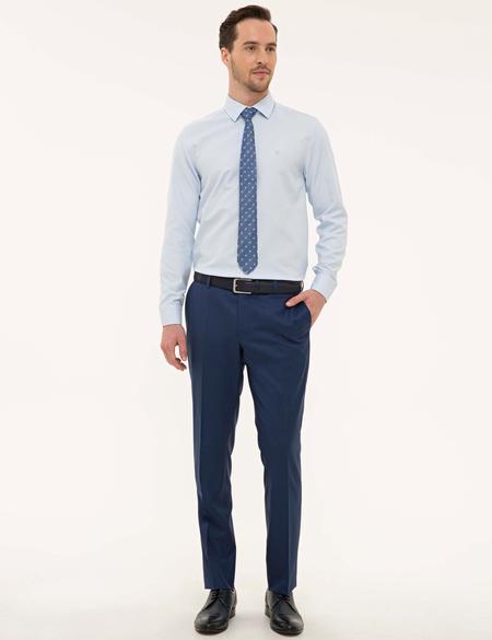 Açık Mavi Slim Fit Gömlek - 50227370012