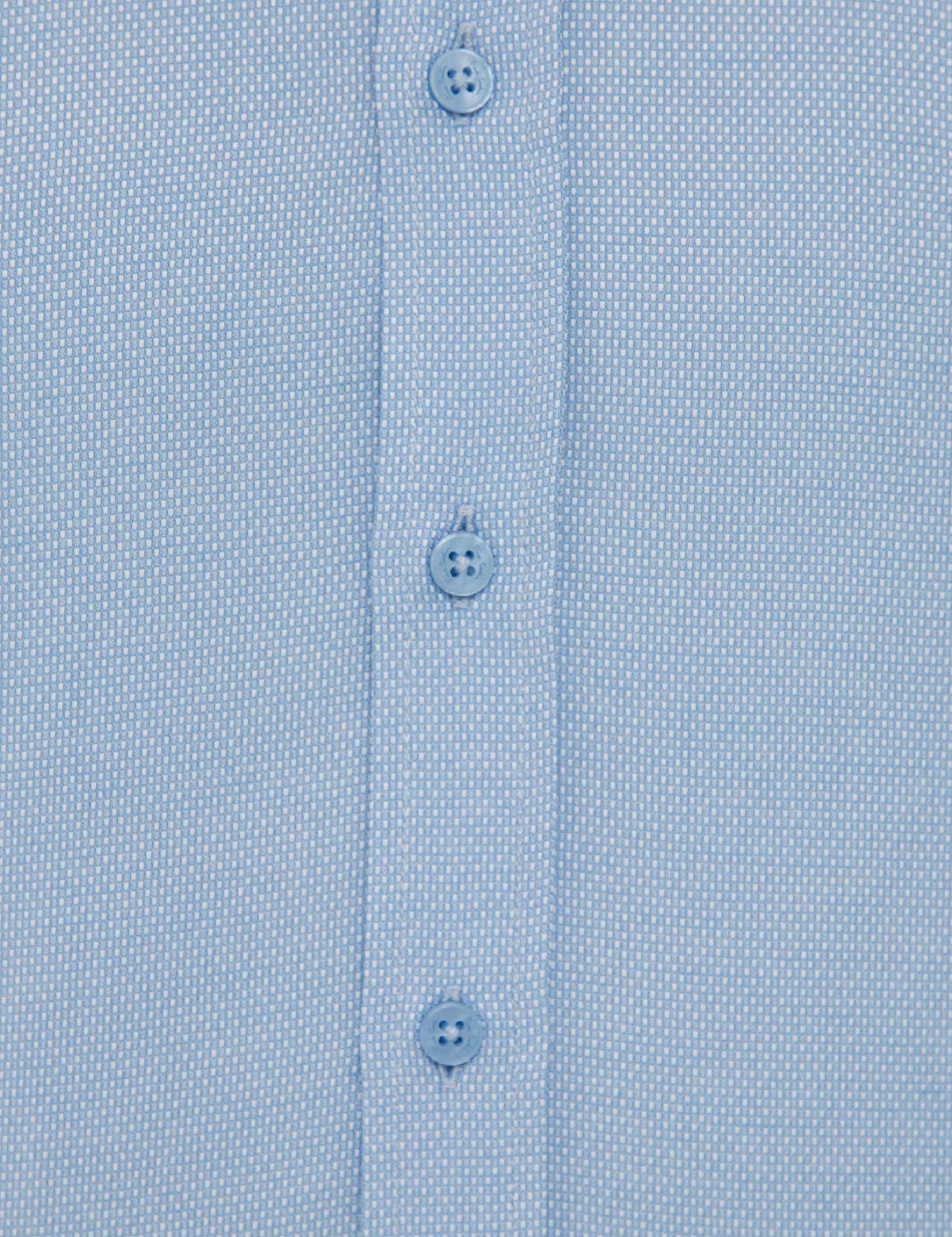 Mavi Slim Fit Armürlü Gömlek