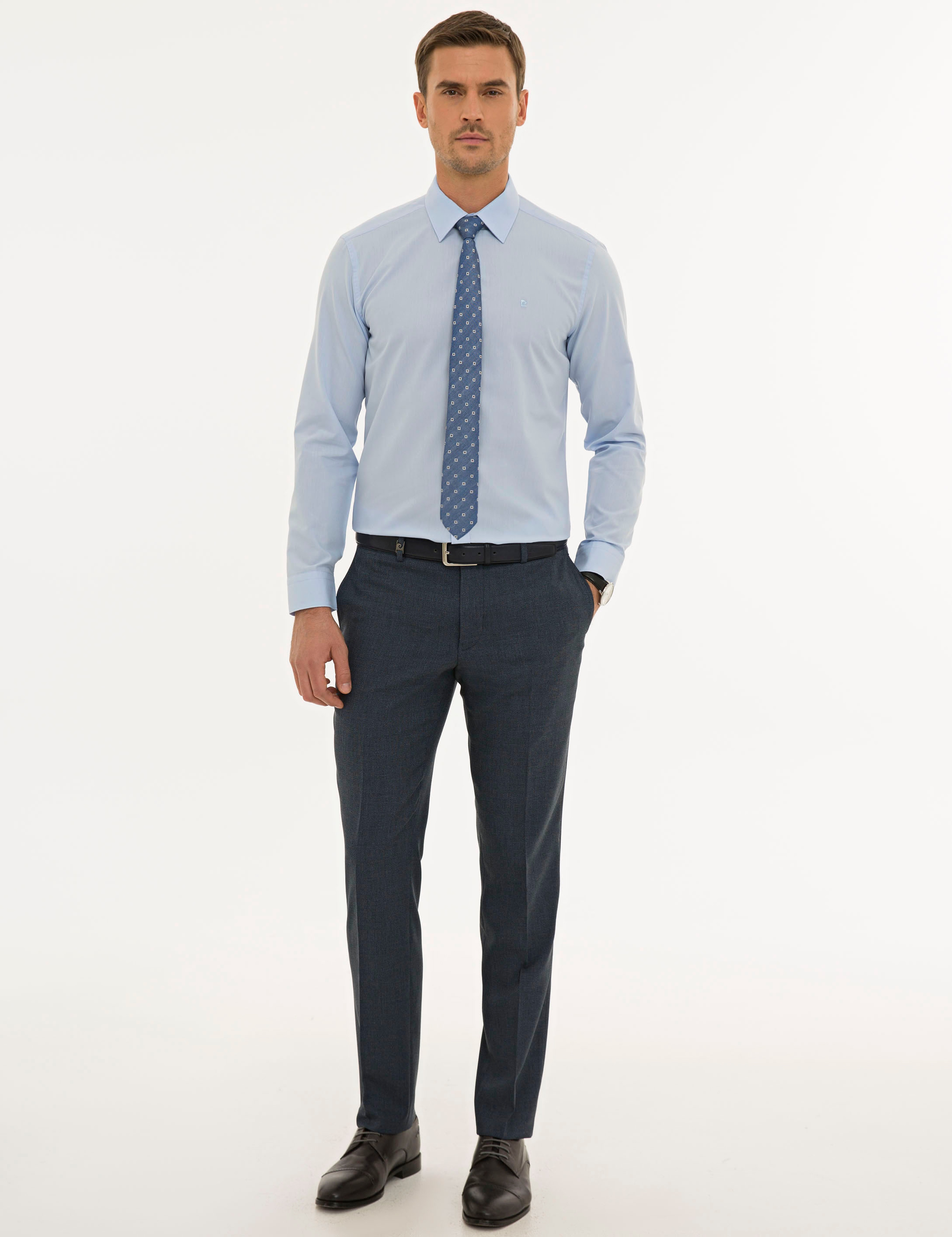 Mavi Slim Fit Basic Gömlek - Image 4