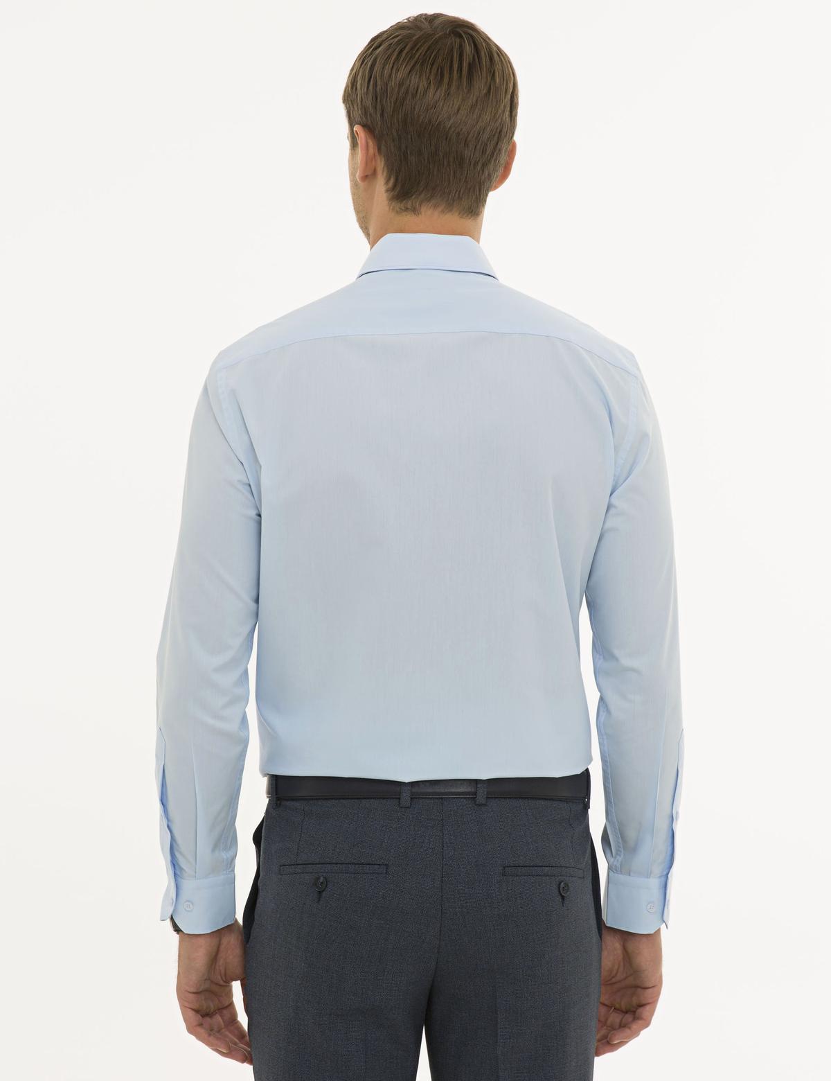 Açık Mavi Regular Fit Basic Gömlek - 50233544001