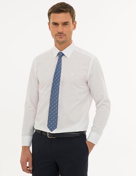Beyaz Regular Fit Basic Gömlek - 50233544010