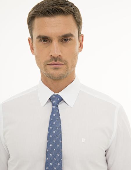 Beyaz Regular Fit Basic Gömlek - 50233544010