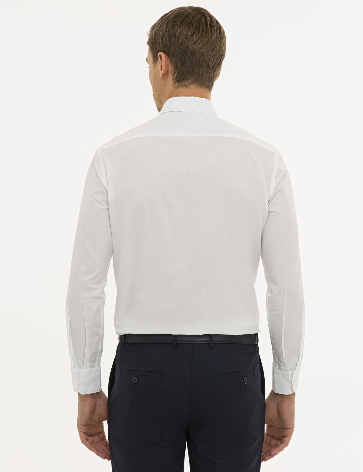 Beyaz Regular Fit Basic Gömlek - 50233544010