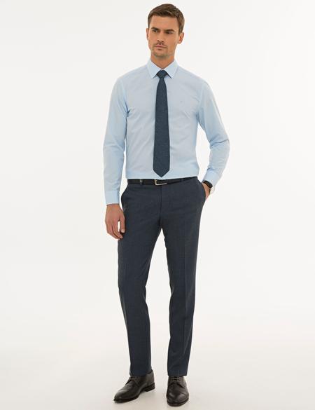 Açık Mavi Regular Fit Basic Gömlek - 50233544001