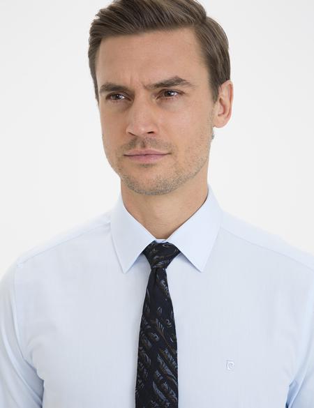 Açık Mavi Slim Fit Basic Gömlek - 50233545002