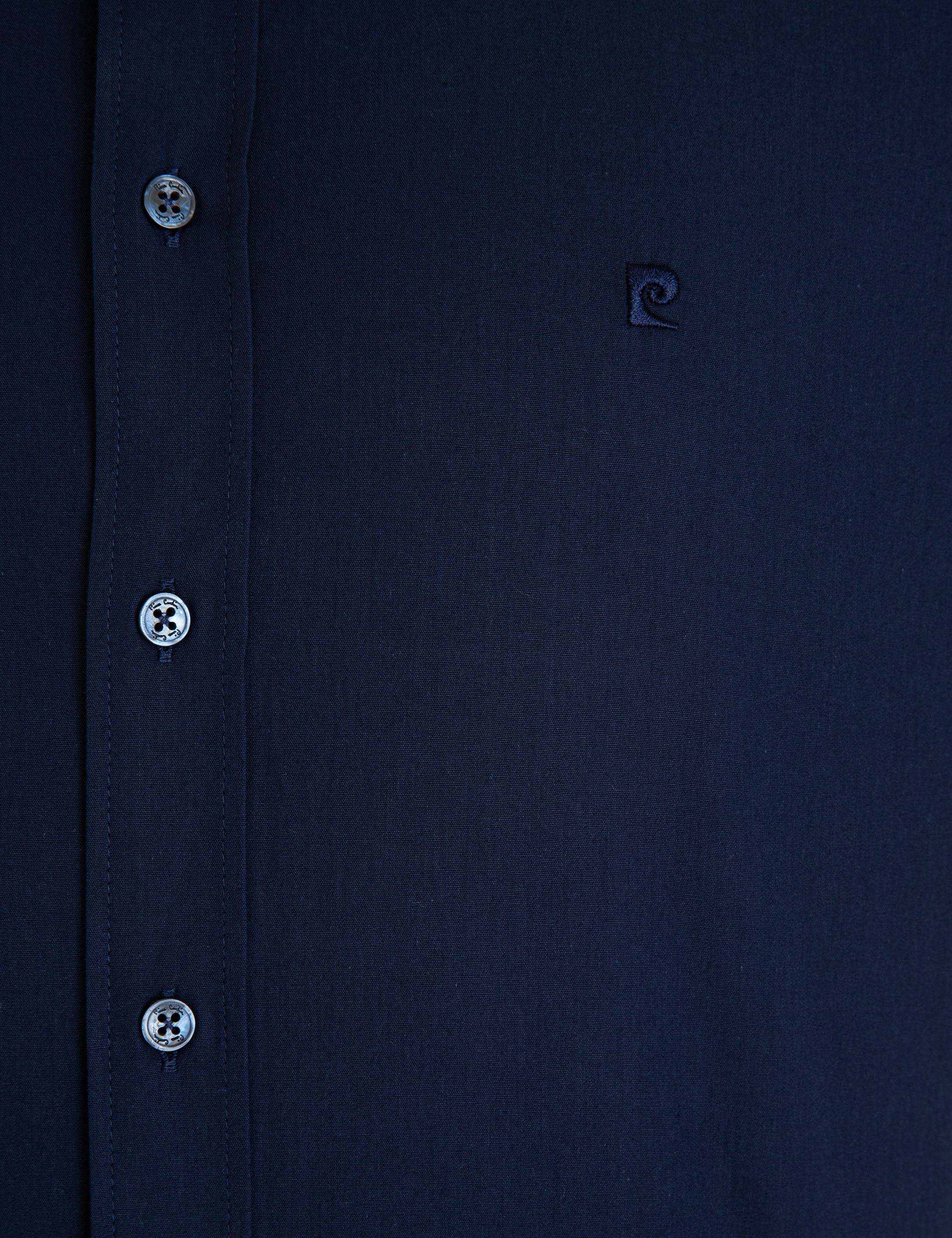 Lacivert Slim Fit Basic Gömlek