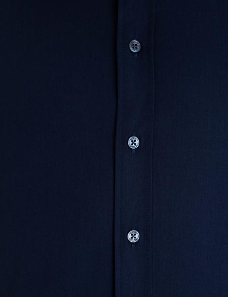 Lacivert Slim Fit Basic Gömlek - 50233545020