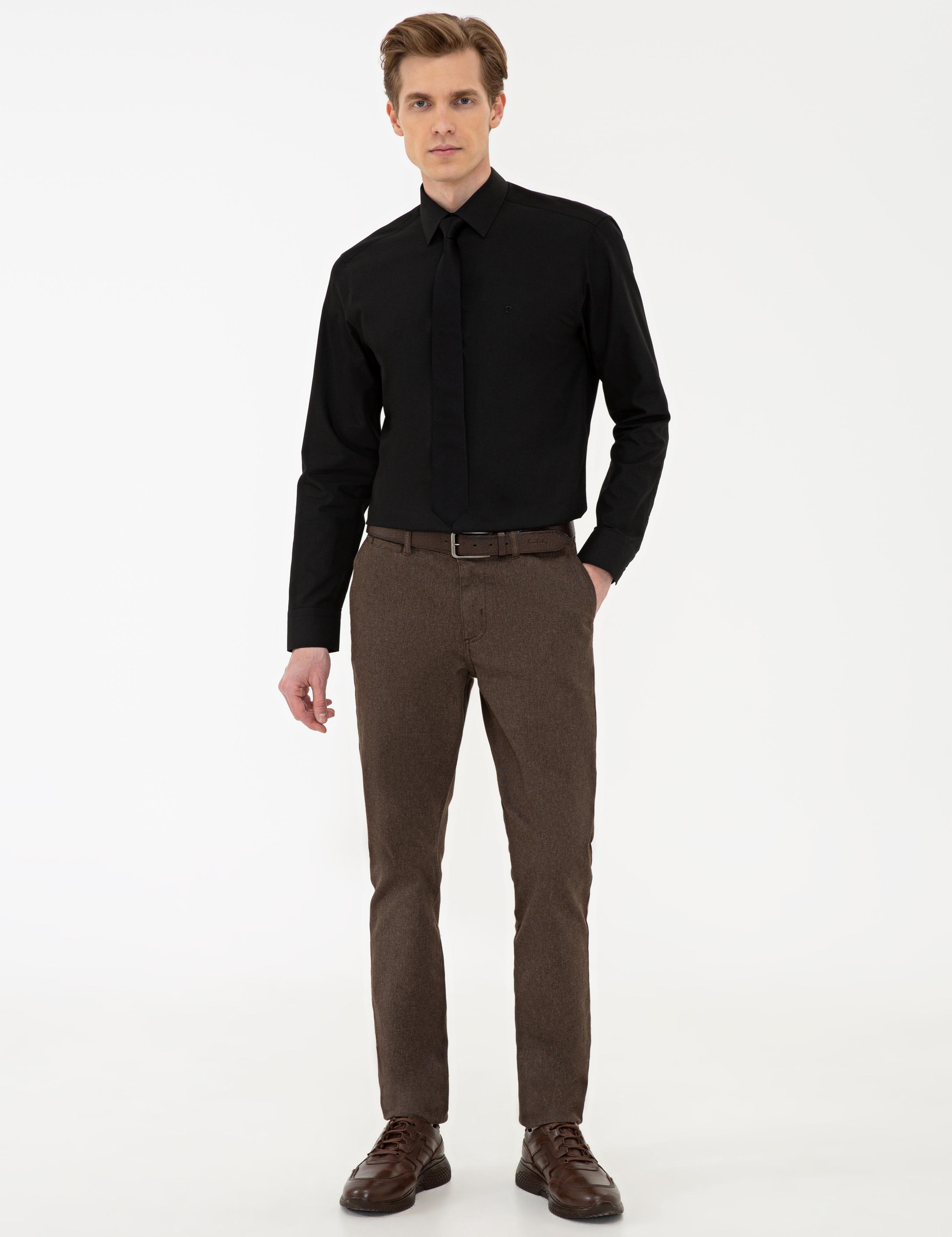 Siyah Regular Fit Basic Gömlek