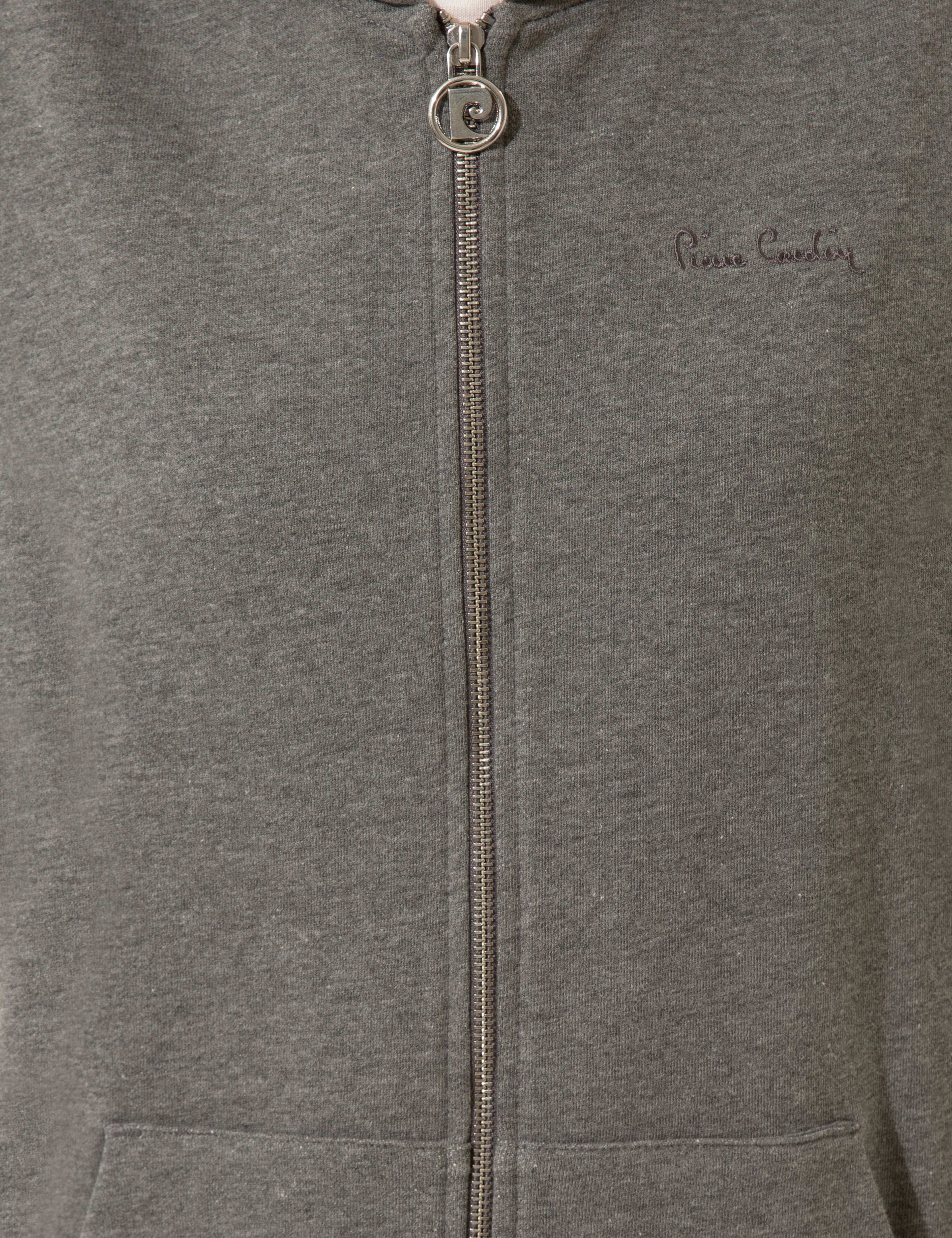 Gri Melanj Örme Hırka - Image 6