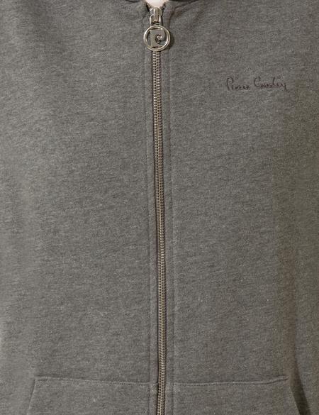 Gri Melanj Örme Hırka - 50247788023