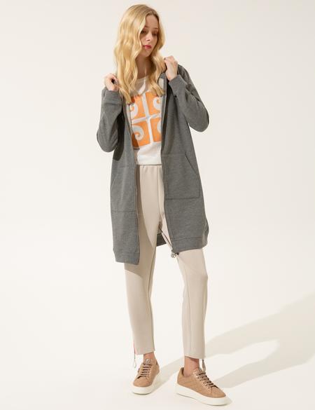 Gri Melanj Örme Hırka - 50247788023