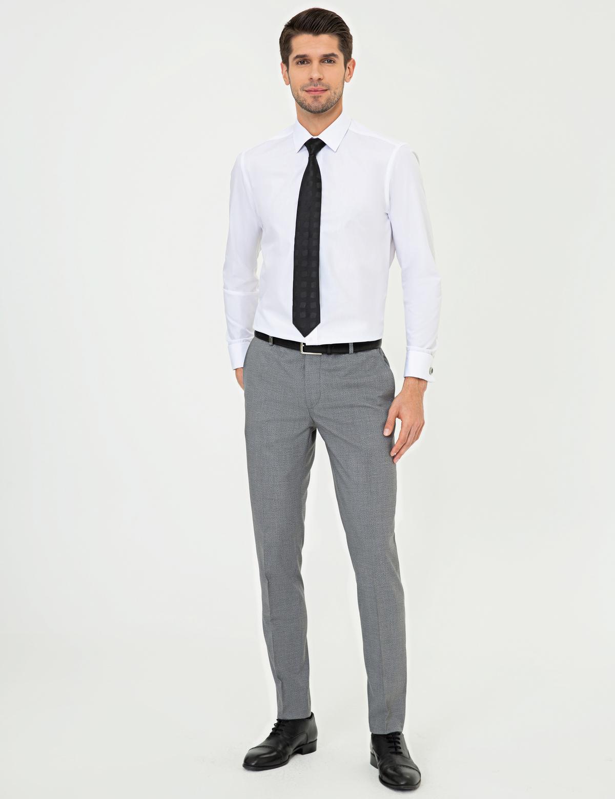 Beyaz Slim Fit Klasik Gömlek - 50251691005