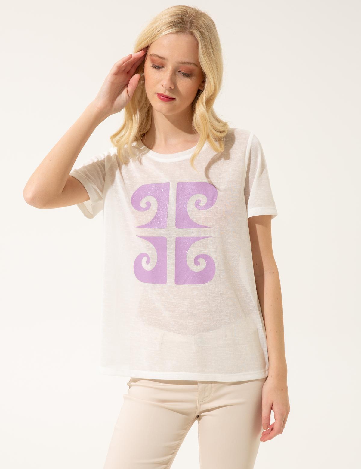 Lila Regular Fit Tişört