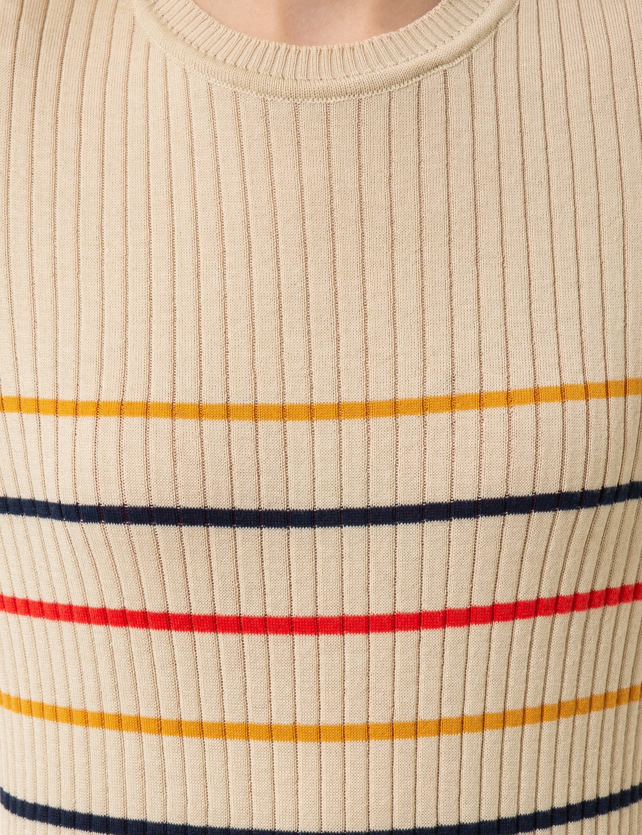 Krem Slim Fit Kazak