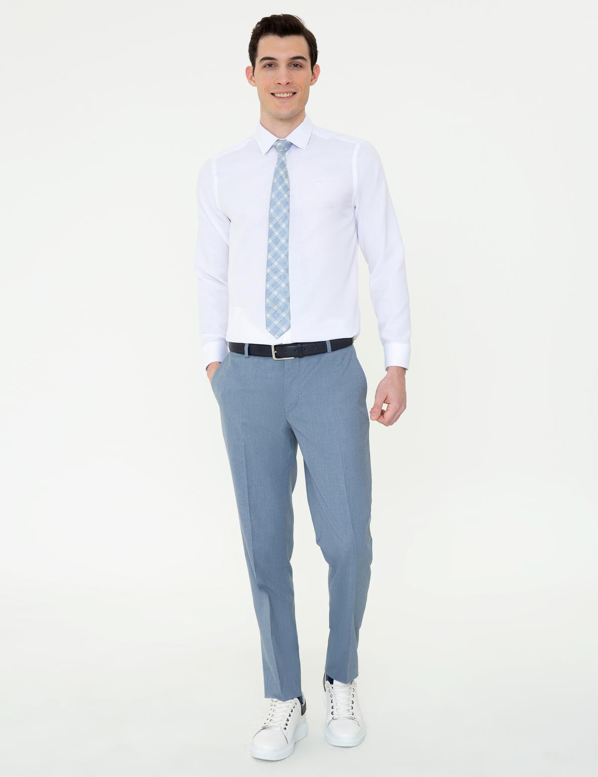 Beyaz Slim Fit Oxford Gömlek - 50247117010
