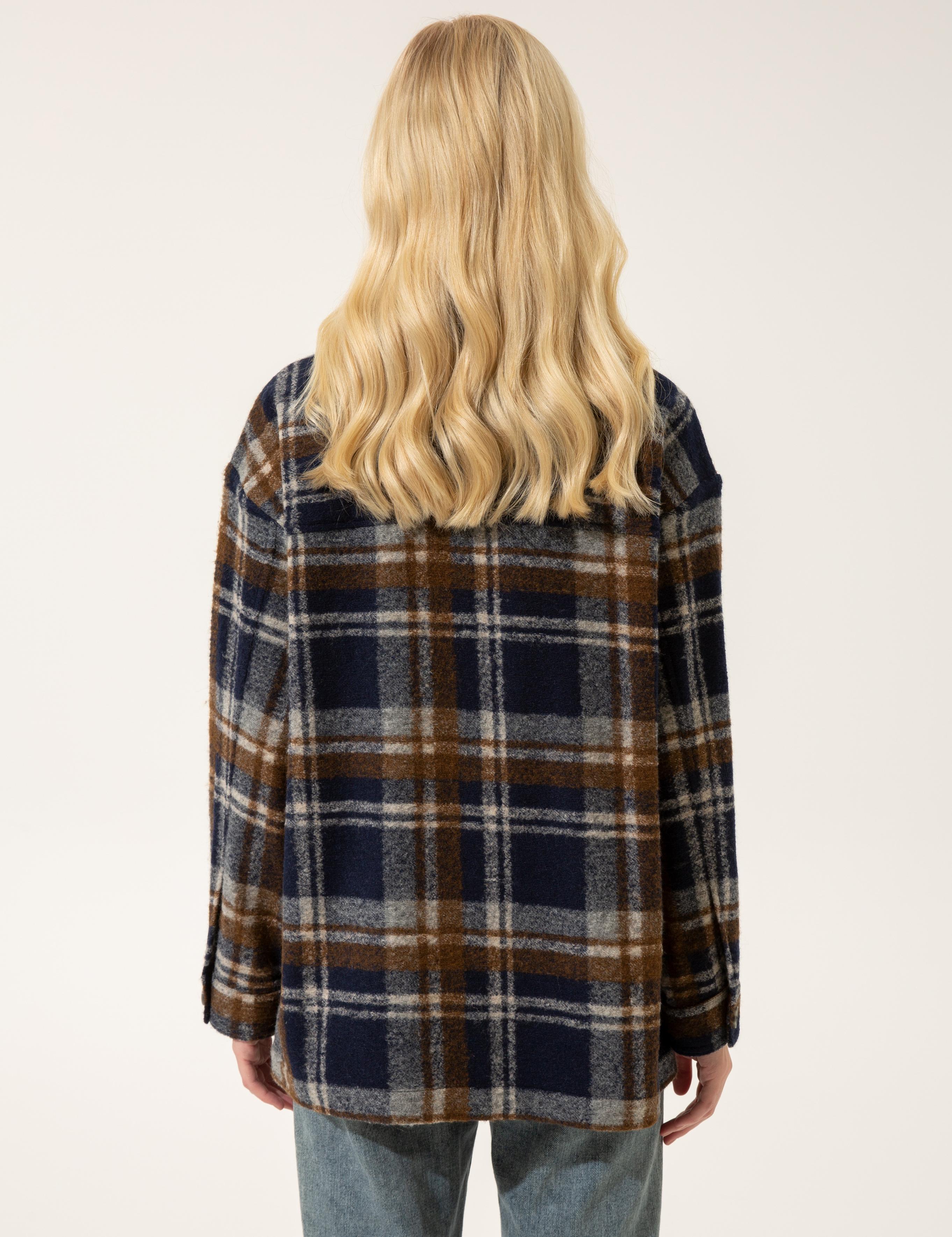 Lacivert Kaşe Kaban