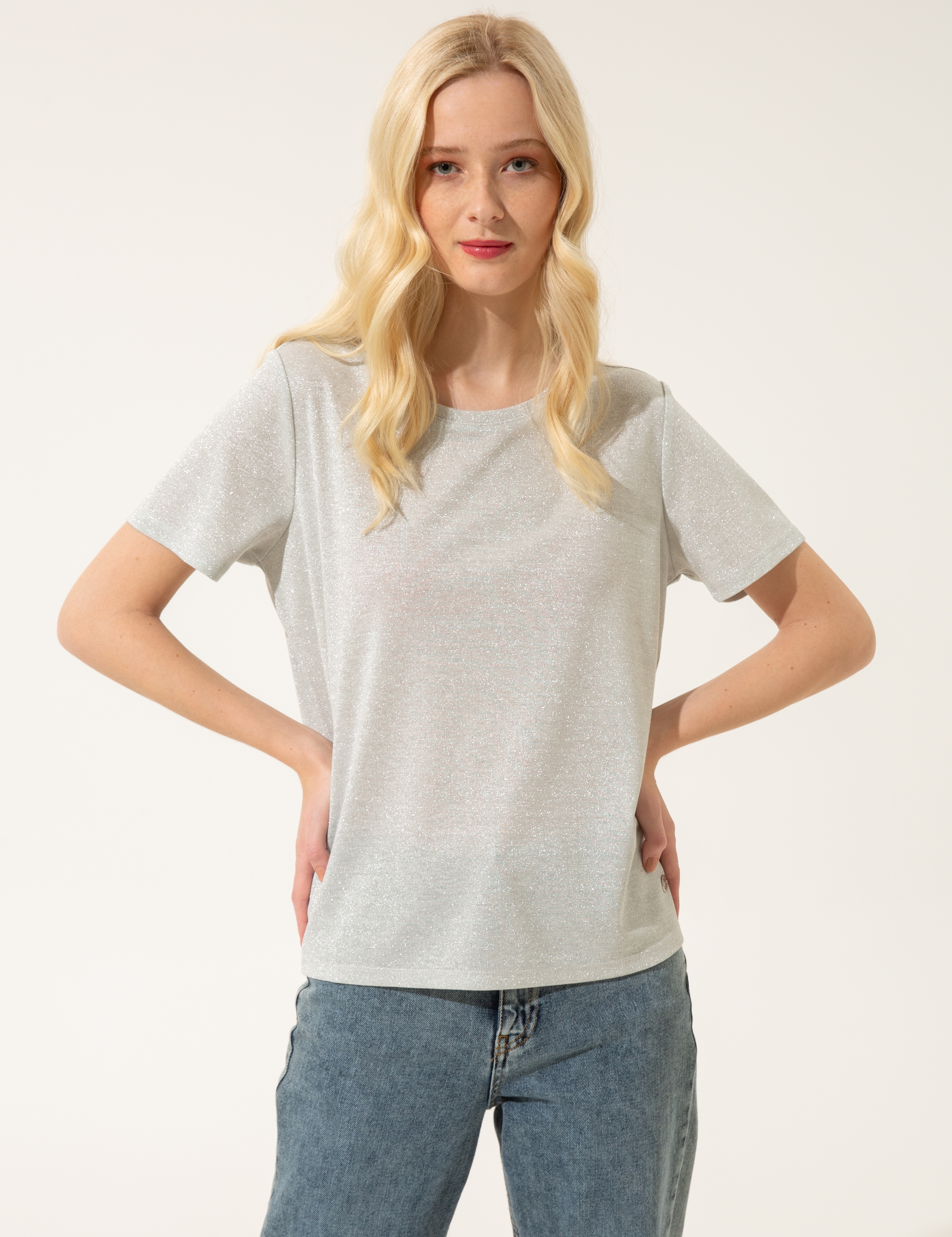 Gri Regular Fit Tişört - Image 1