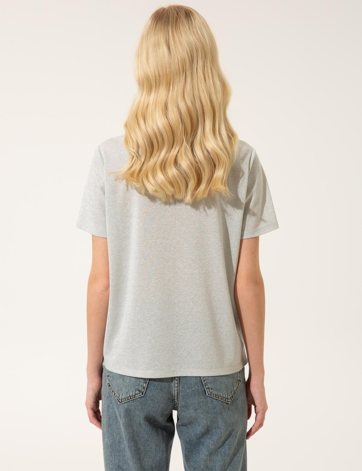 Gri Regular Fit Tişört - 50246148028