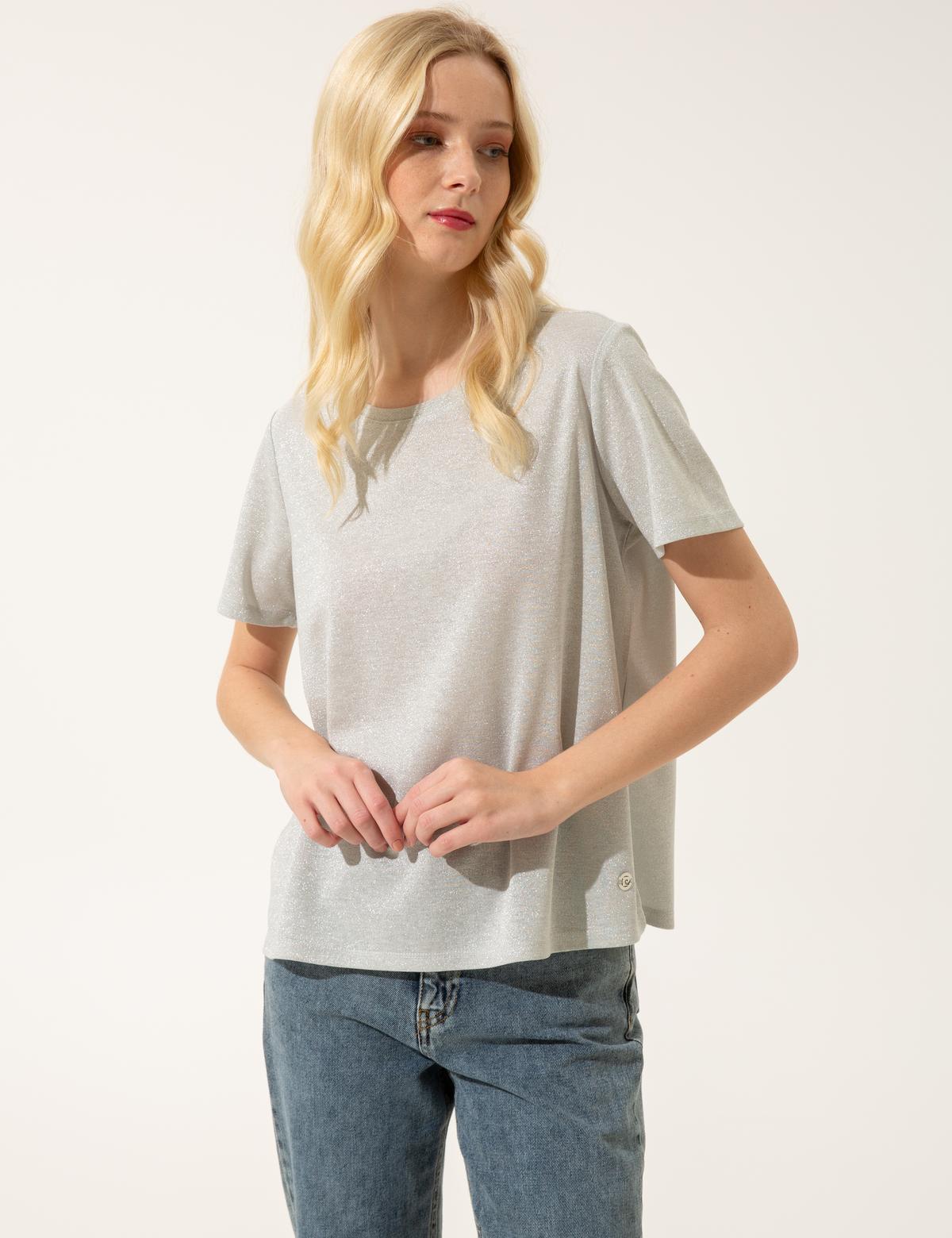 Gri Regular Fit Tişört - 50246148028