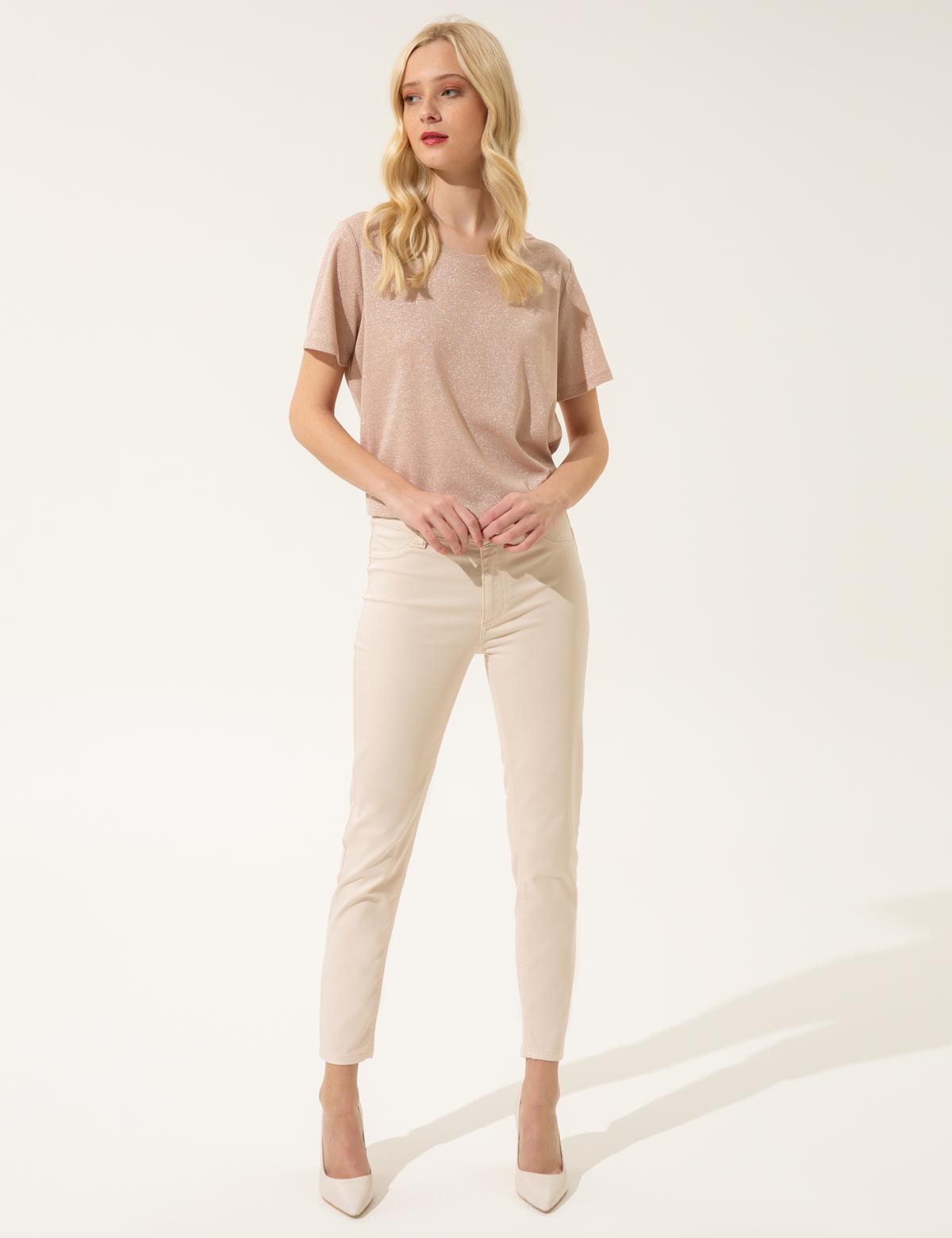 Pudra Regular Fit Tişört - 50246148001