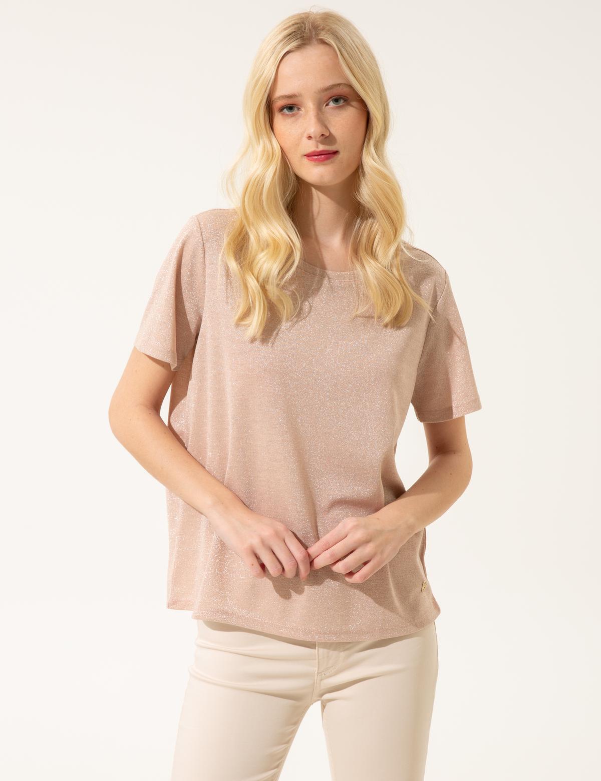 Pudra Regular Fit Tişört - 50246148001