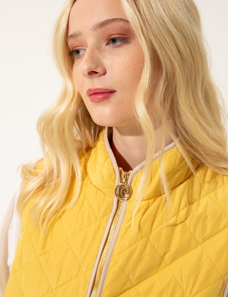 Neon Sarı Crop Top Yelek - 50246722015