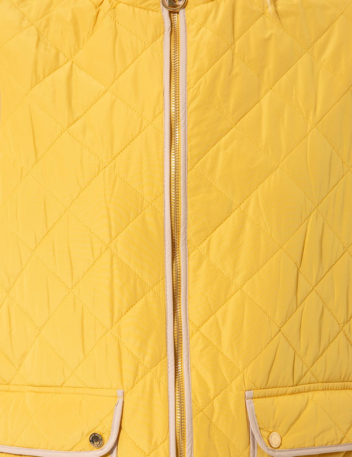 Neon Sarı Crop Top Yelek - 50246722015