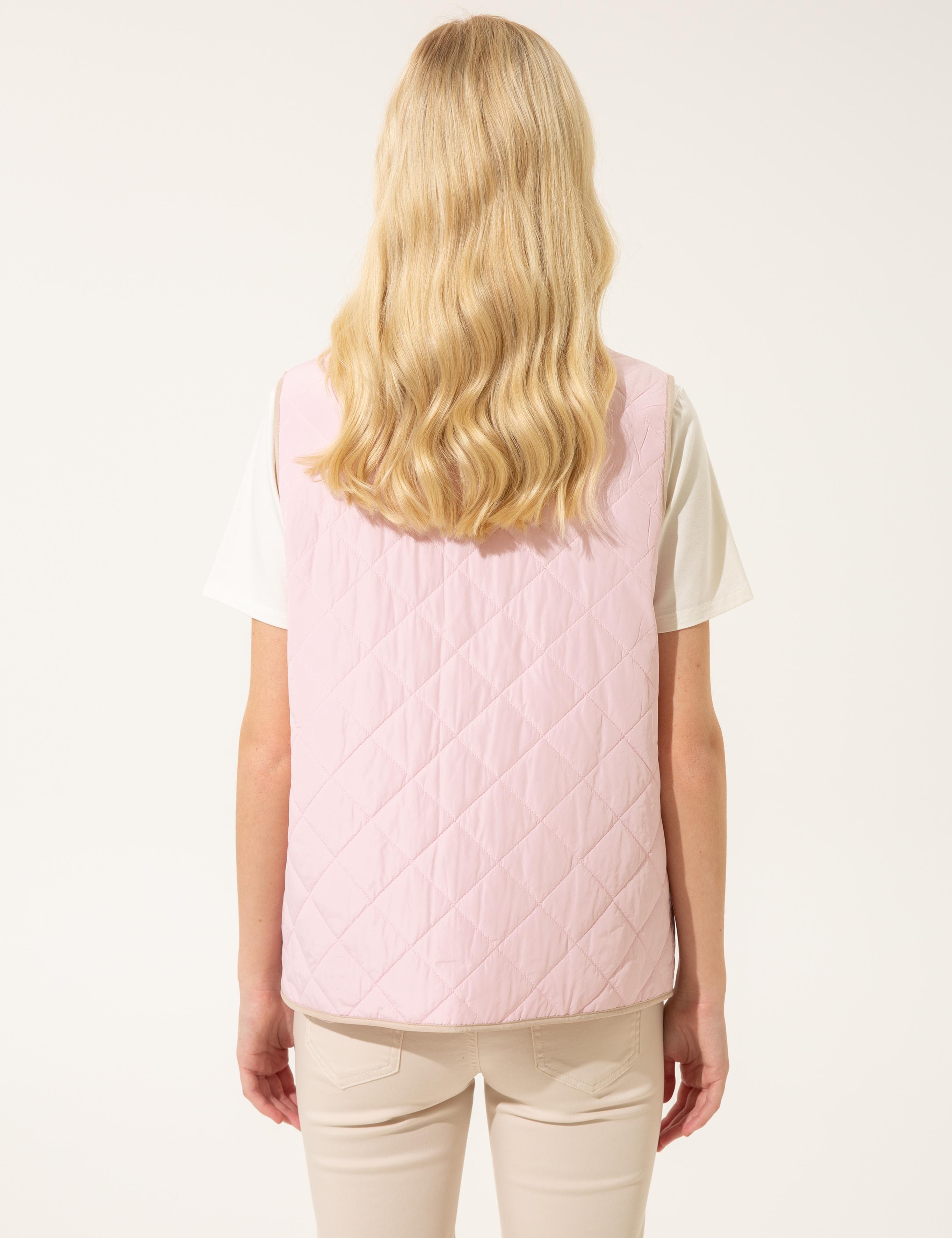 Pembe Crop Top Yelek