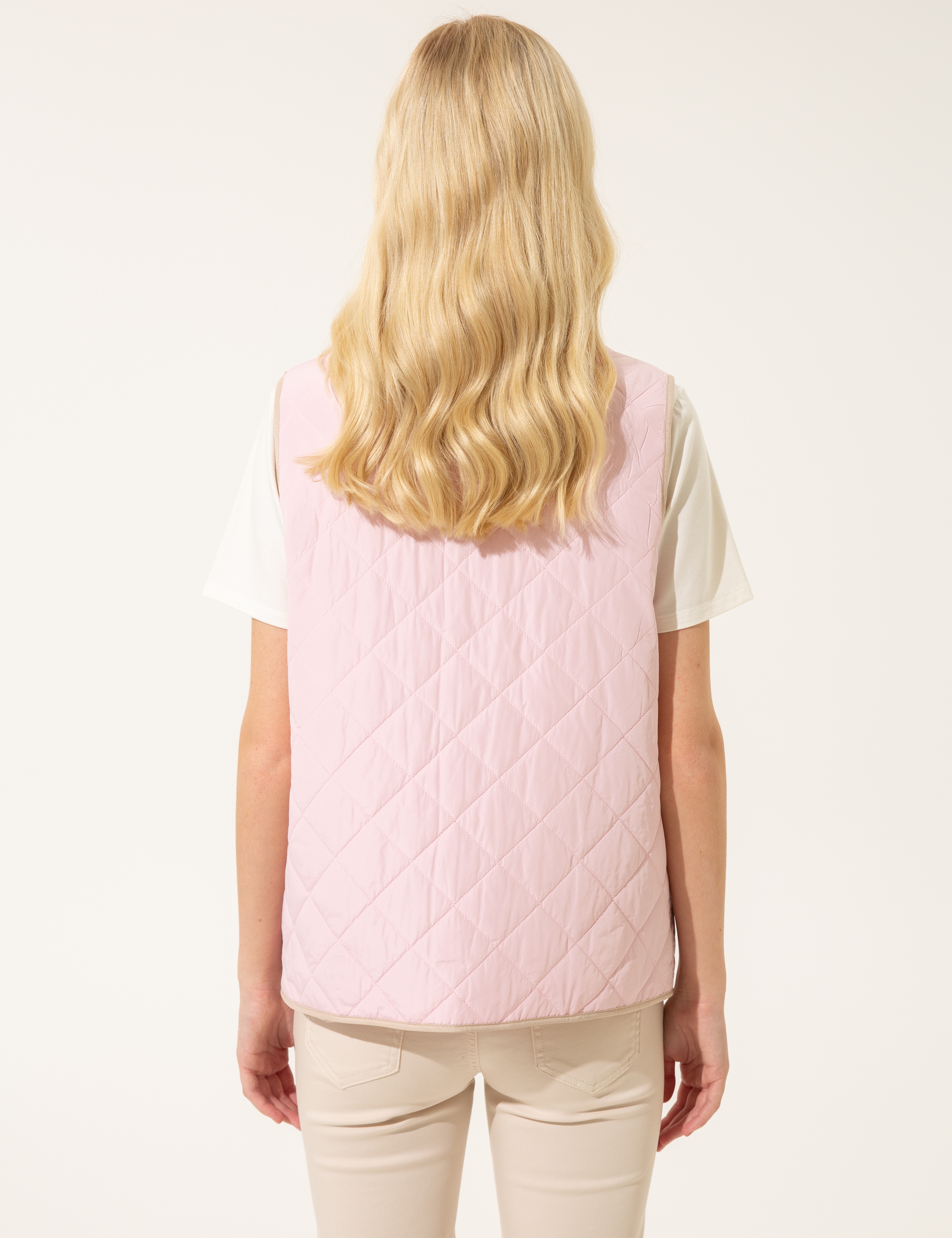 Pembe Crop Top Yelek - Image 6