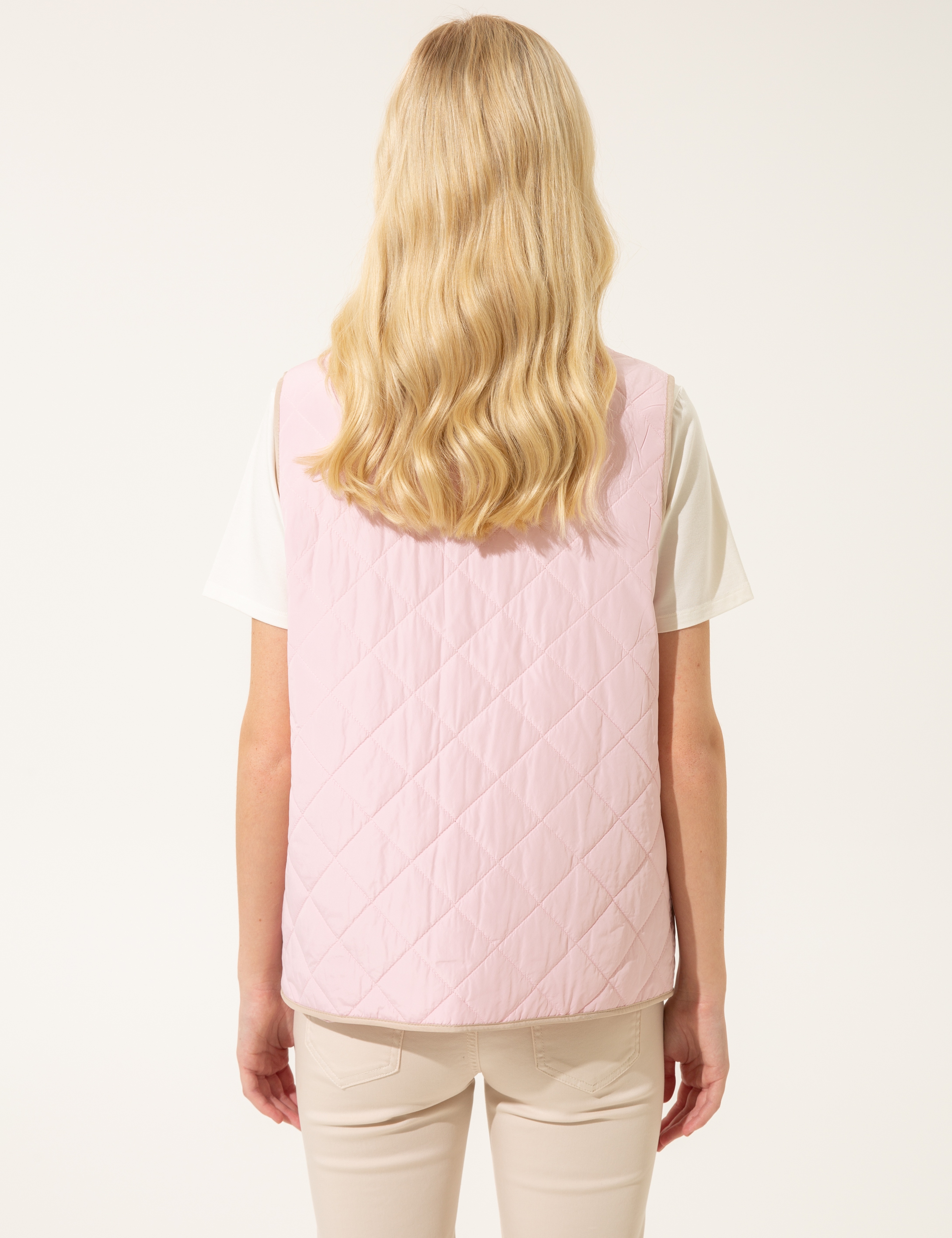Pembe Crop Top Yelek