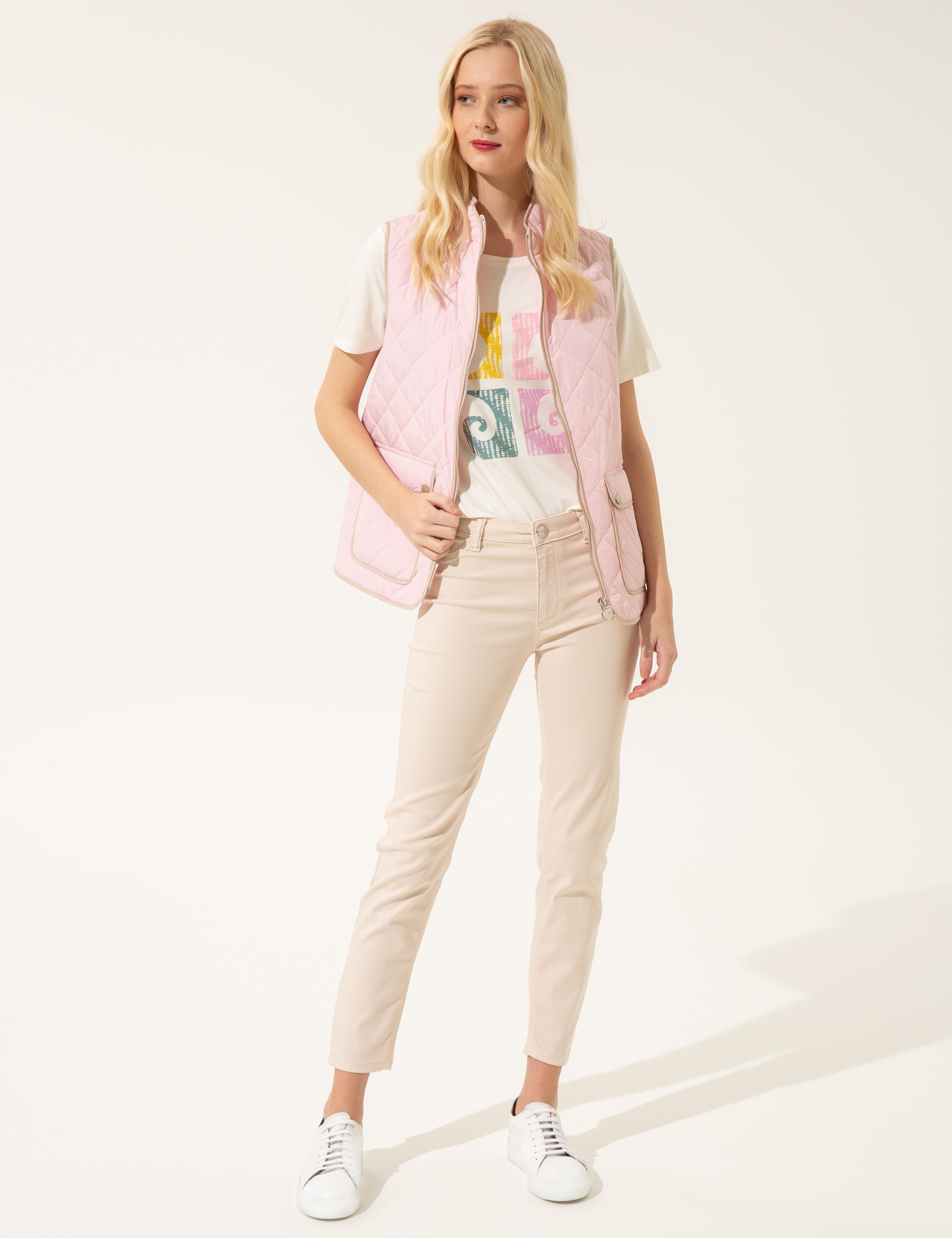 Pembe Crop Top Yelek - Image 5