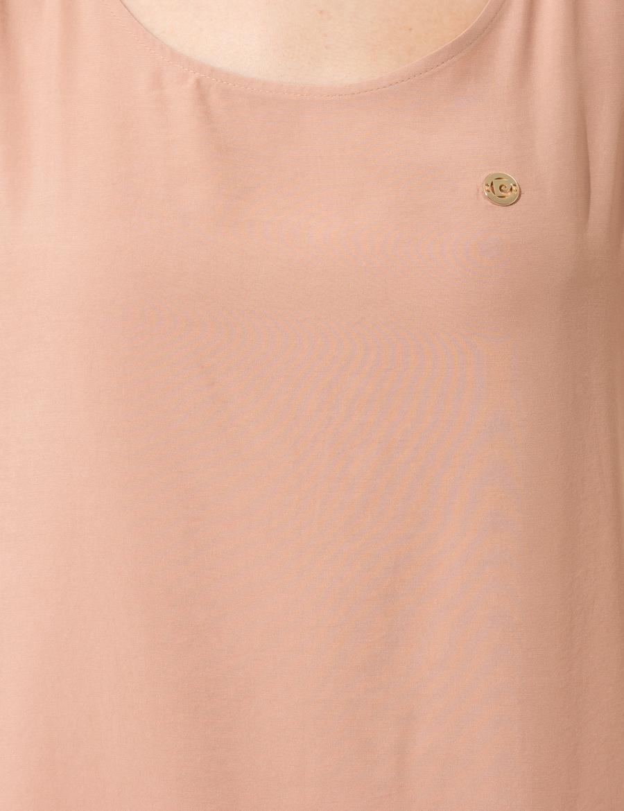 Pudra Regular Fit Kolsuz Bluz