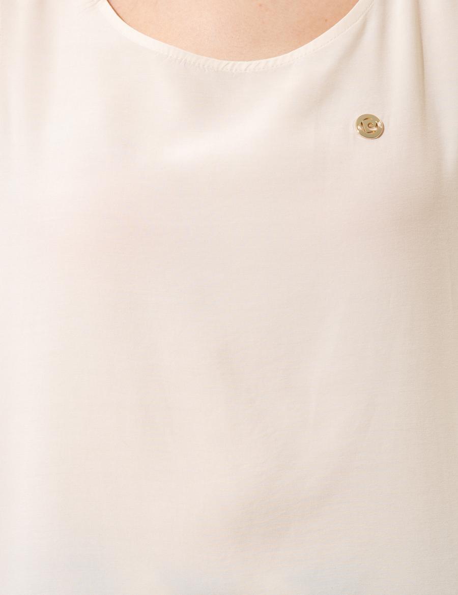 Kum Regular Fit Kolsuz Bluz