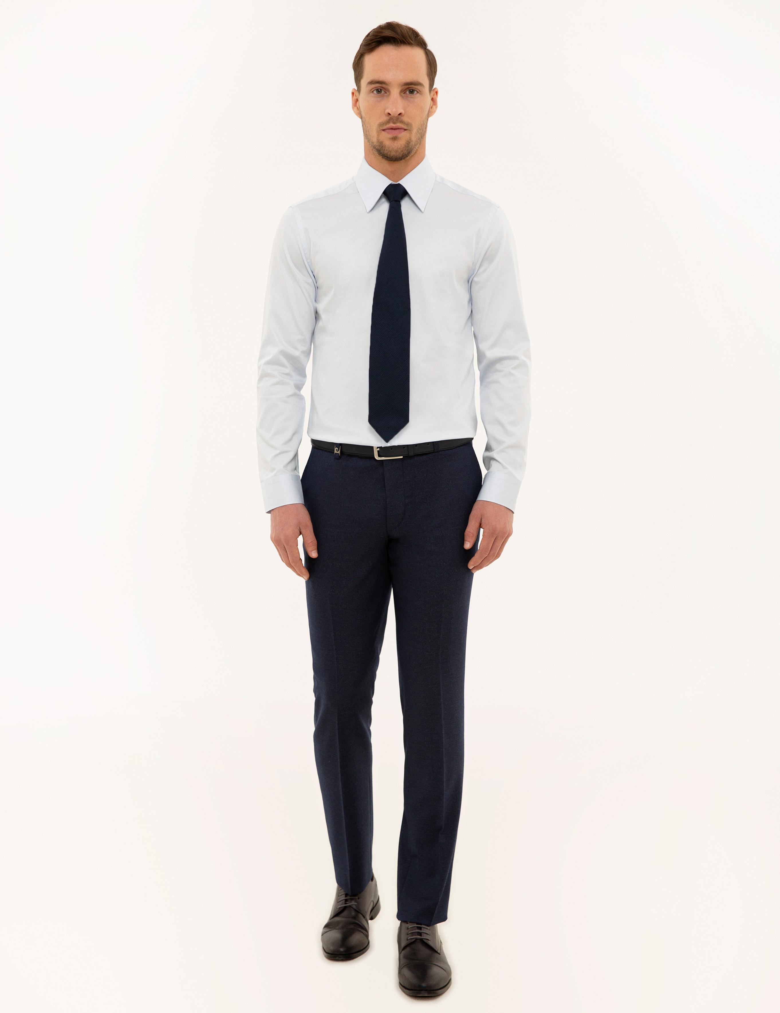 Açık Mavi Slim Fit Uzun Kollu Gömlek