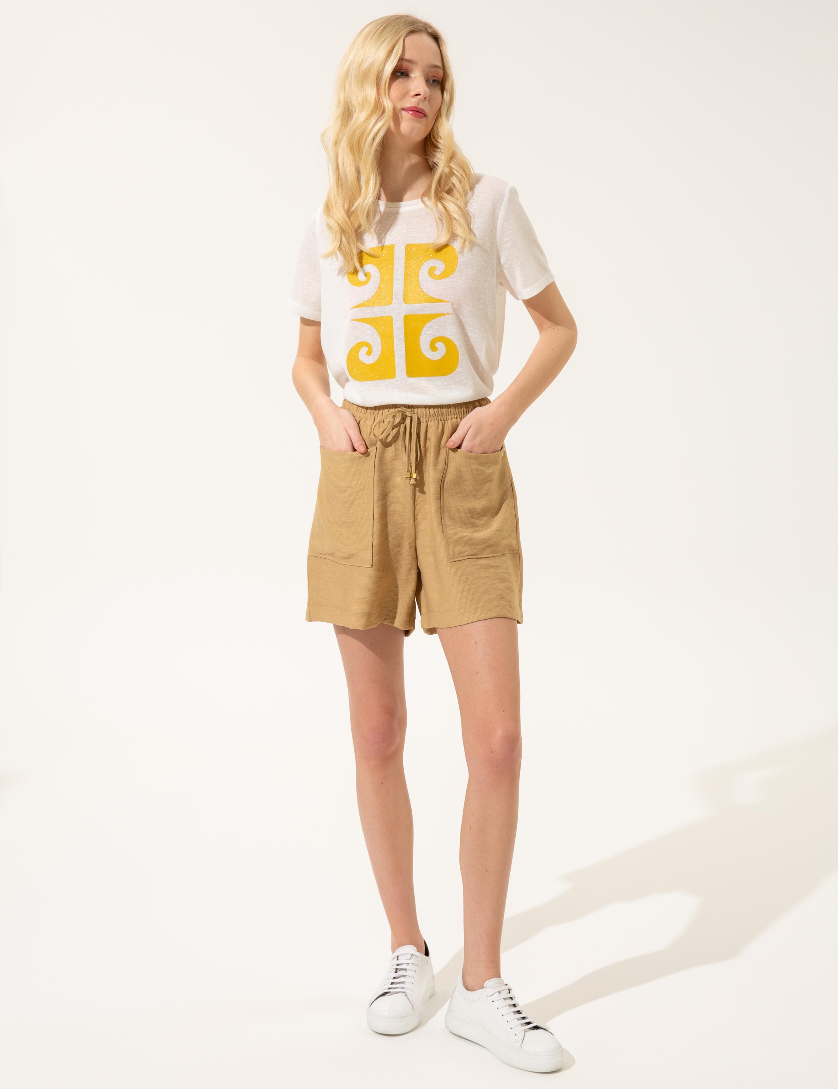 Camel Bermuda Şort