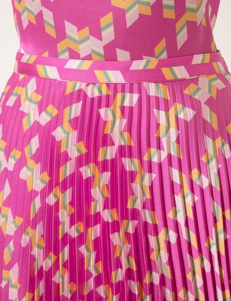 Menekşe Pileli Etek - 50249573003