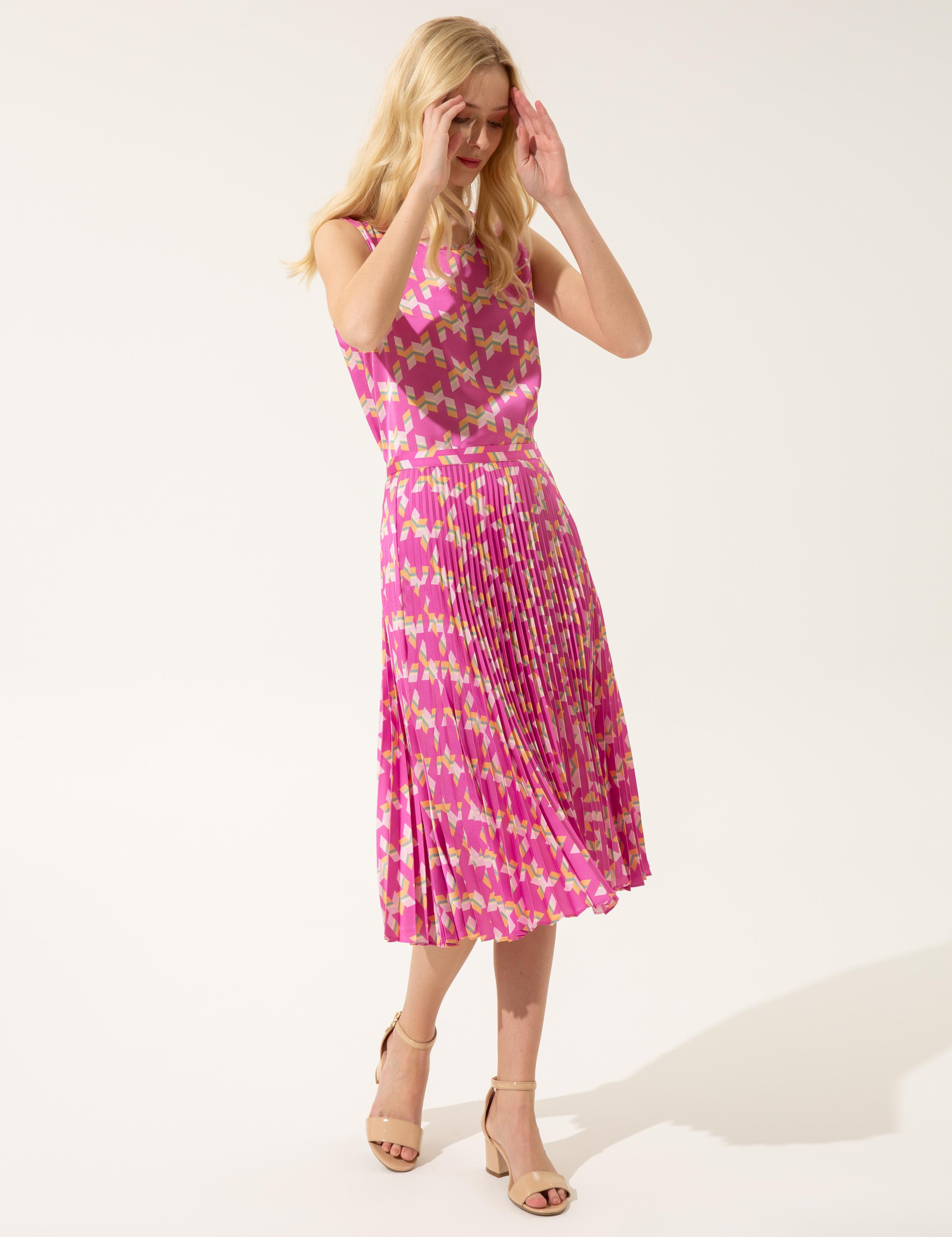 Menekşe Saten Kolsuz Bluz