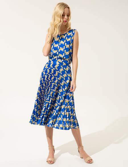 Sax Saten Kolsuz Bluz - 50247881030