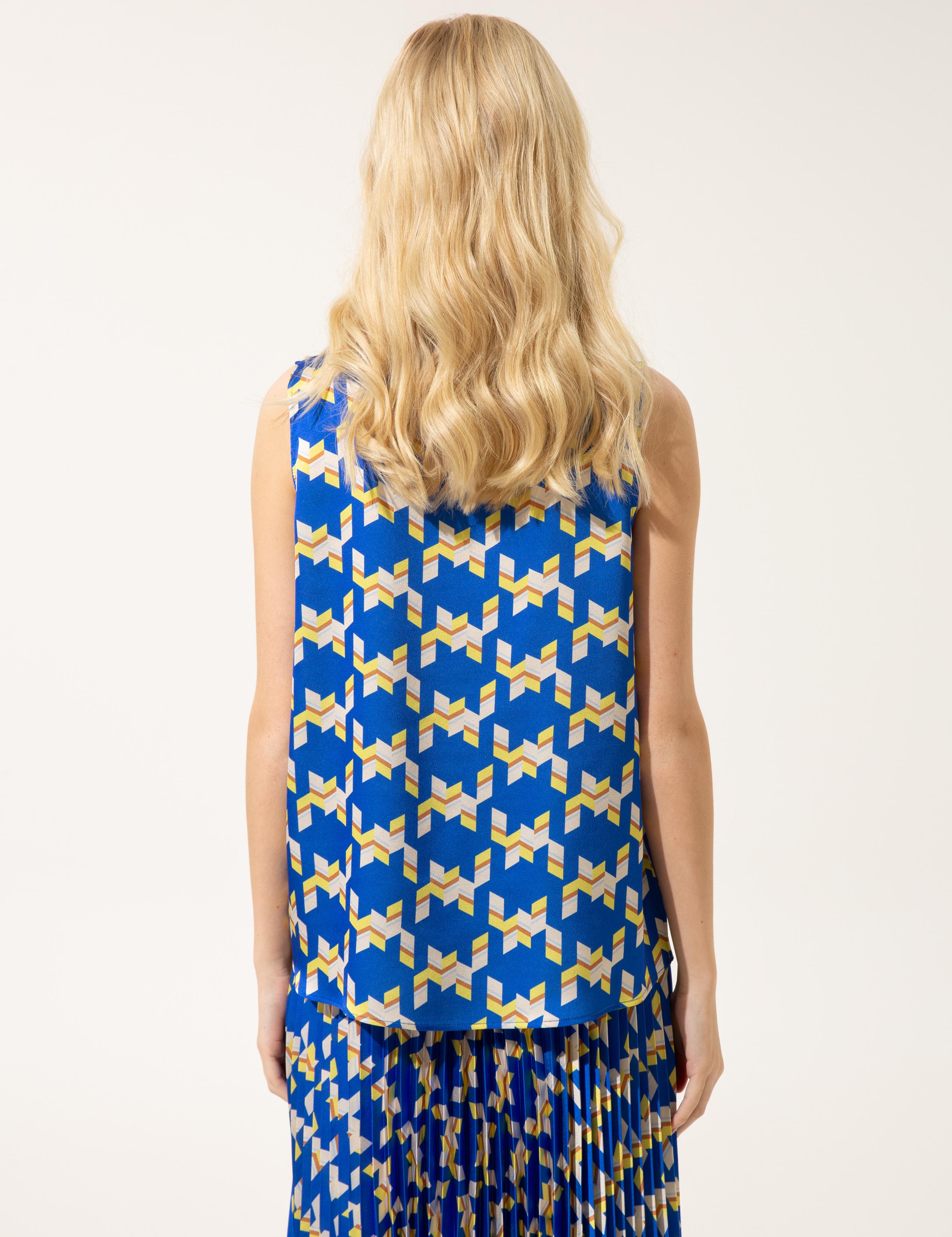 Sax Saten Kolsuz Bluz