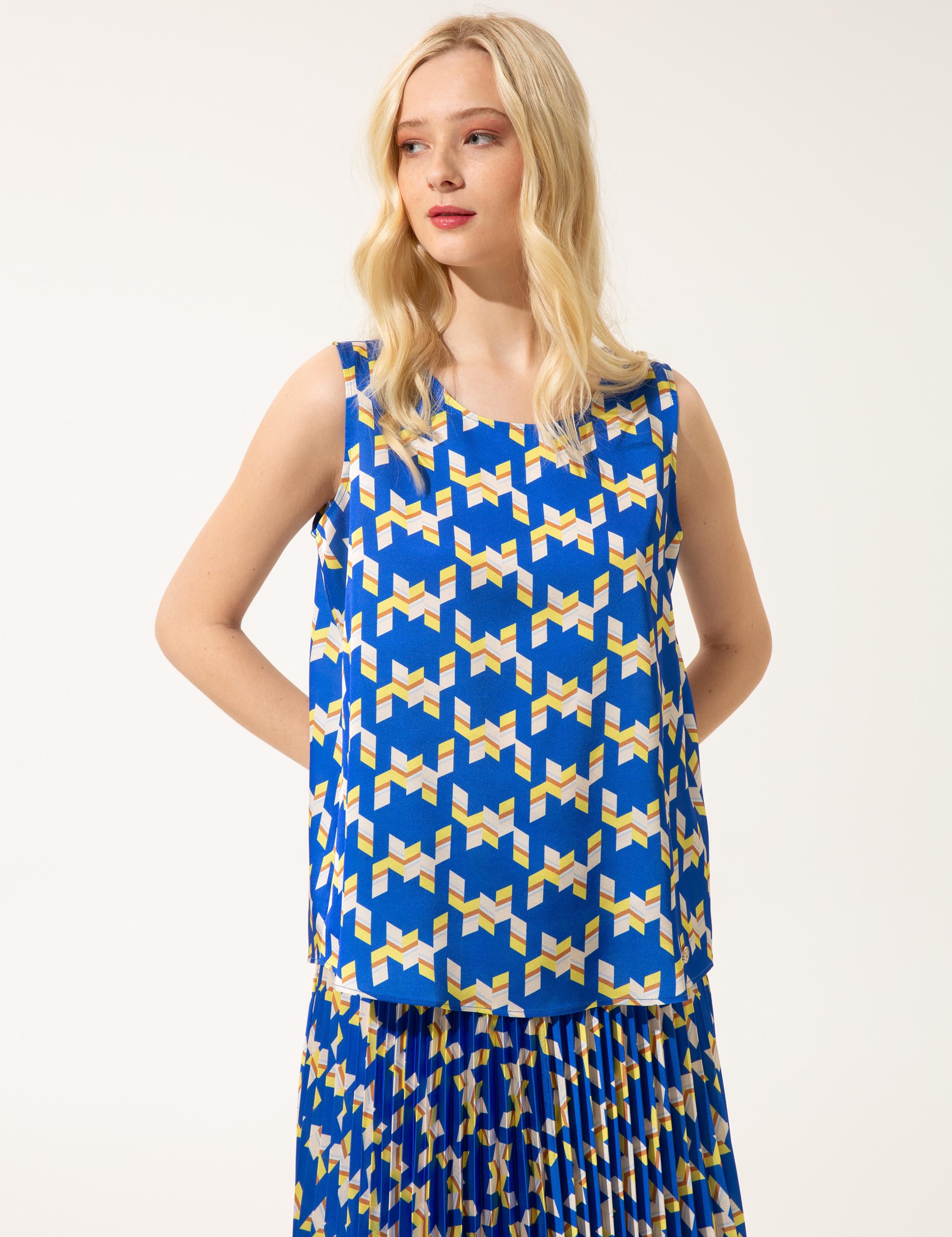 Sax Saten Kolsuz Bluz