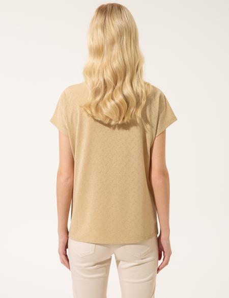 Bej Comfort Fit Tişört - 50246274053