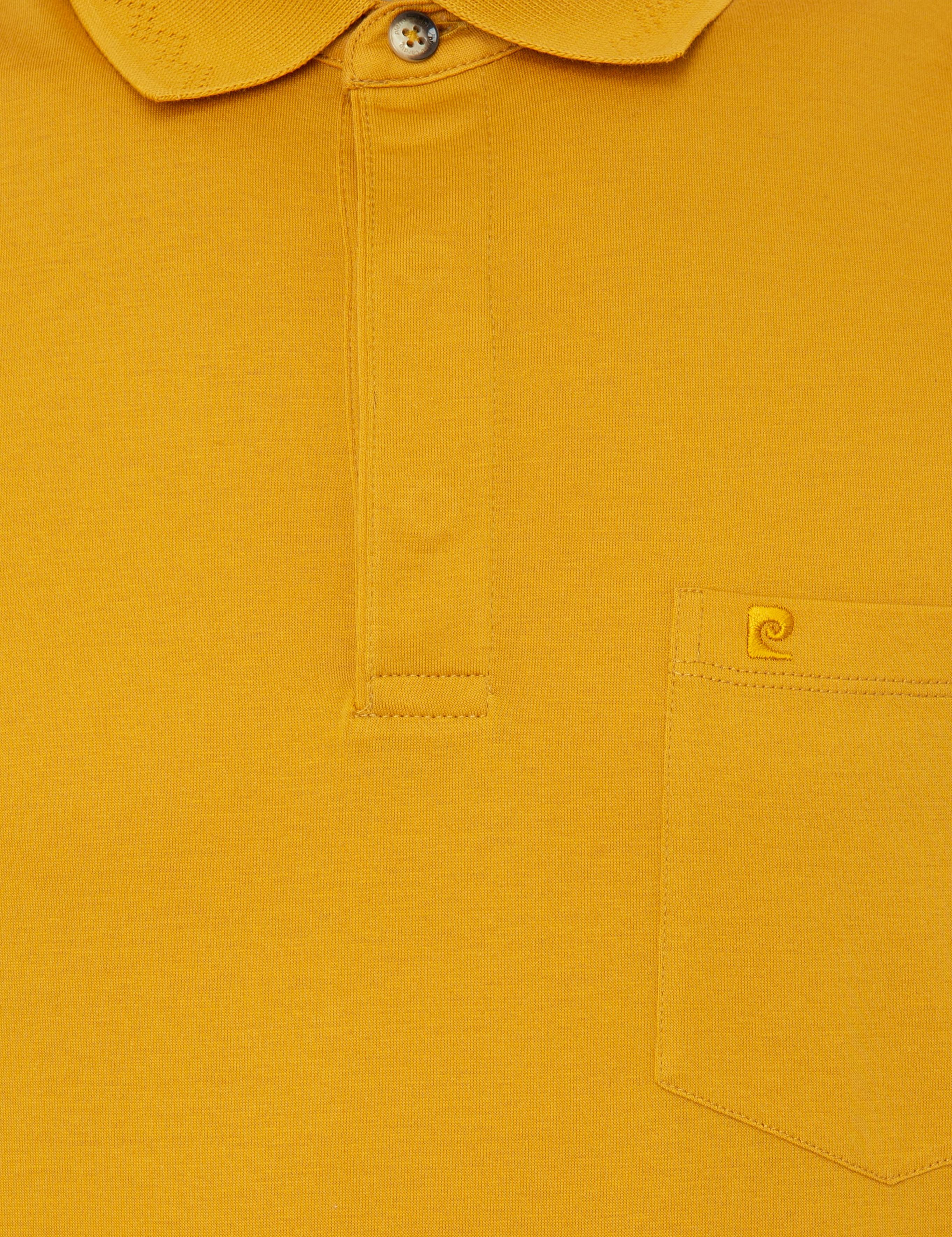 Sarı Regular Fit Polo Yaka Merserize Tişört