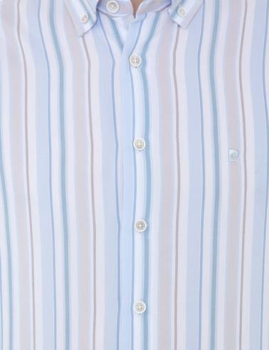 Açık Mavi Slim Fit Uzun Kollu Gömlek