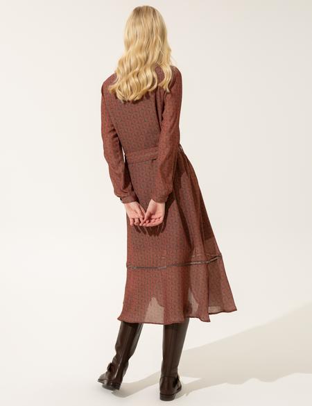 Gri Dokuma Elbise - 50244999001