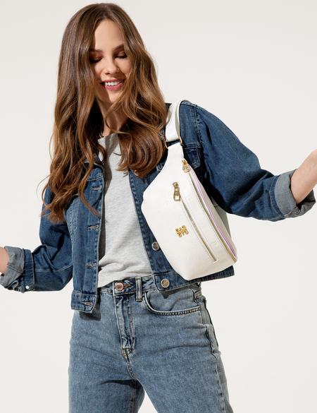 Beyaz Bel Çantası - 50260482002